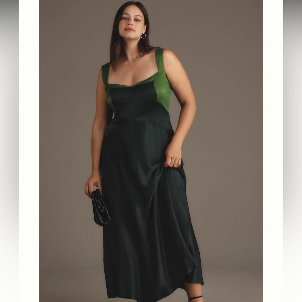 Maeve Jocelyn sleeveless slip midi dress